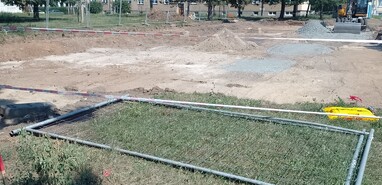 průběh stavebních prací