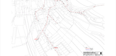 Situace Radouň katastr. mapa 1. část