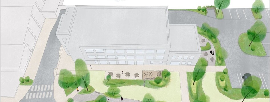 Studie Zeleň u KC Bystřice